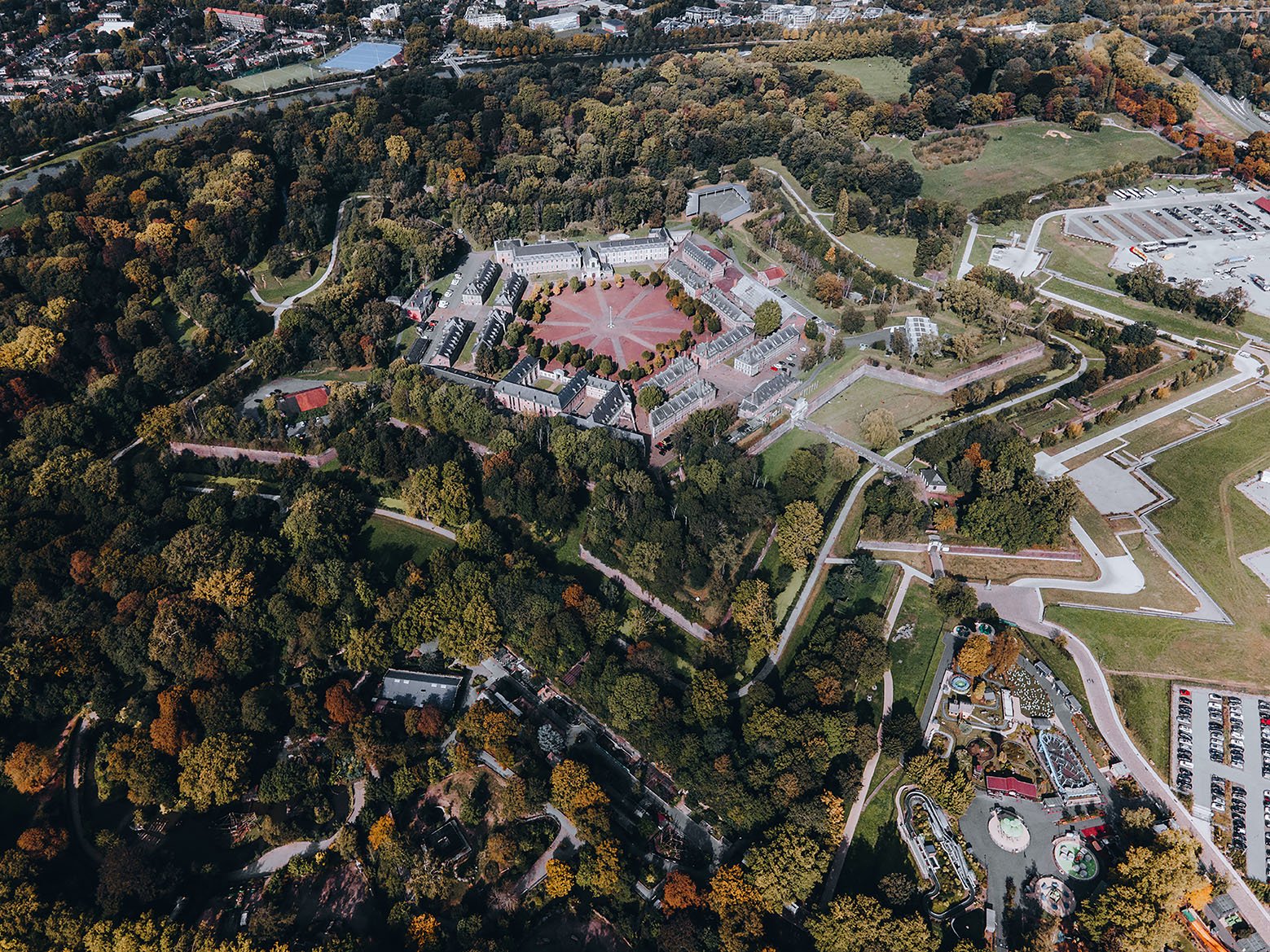 Lille Citadel by Drone in Lille, France